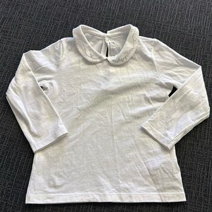 Il Gufo embroidered long sleeve shirt with Peter Pan collar 18M